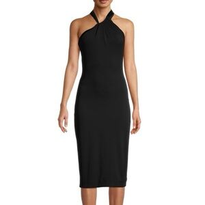 Cushnie Halter Cocktail Dress in Black Sz 4 NWT